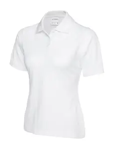 Uneek - Unisex Ultra Cotton Poloshirt - 100% Ring Spun Combed Cotton - White - Size XL