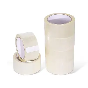 Clear Packing Parcel 2 Inch Tape 48mm x 66m Strong Heavy Duty for Packing Boxes, Secure Sticky Sealing Packaging Tape(72 Rolls)