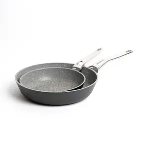 MasterClass Cast Aluminium Fast-heating Frying Pans Set with Non-stick Coating