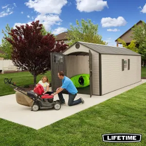 Lifetime 8 Ft. x 20 Ft. Outdoor Storage Shed