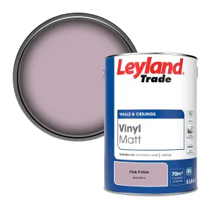 Leyland Trade Vinyl Matt Walls & Ceilings Emulsion Paint Pink Potion (PPG1045-4) 5L