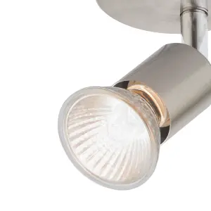 Rochdale Brushed Steel GU10 Spotlight