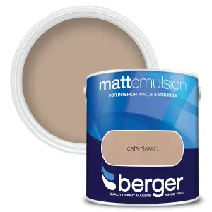 Berger Matt Emulsion Paint Cafe Classic - 2.5L