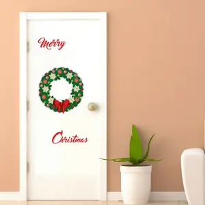 Walplus Christmas greeting Garland Wall Stickers Decals Bedroom Home Decorations