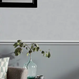 GoodHome Moivre Light grey Concrete effect Textured Wallpaper Sample