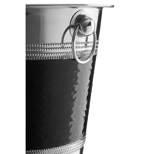 Maison by Premier Champagne/Wine Hammered Black Band  Bucket