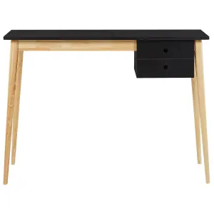 Home Office Desk with Storage Black EBEME