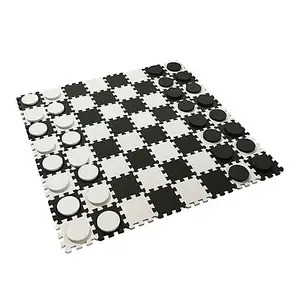 Giant Draughts Game Set Fun Play Outdoor Indoor Family Garden Activity Toys