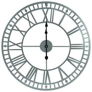 Woodside 60cm Garden Wall Clock - GREY