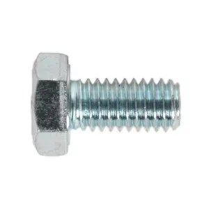 Sealey HT Setscrew M6 x 12mm 8.8 Zinc Plated DIN 933 - Pack of 50 Pieces SS612