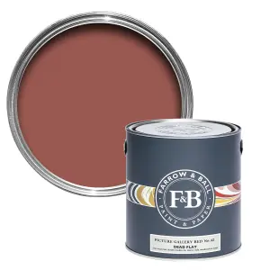 Farrow & Ball Dead Flat Mixed Colour 42 Picture Gallery Red 2.5 Litre