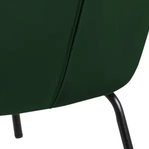 Melissa Lounge Chair in Forest Green