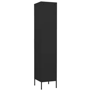 Berkfield Locker Cabinet Black 35x46x180 cm Steel