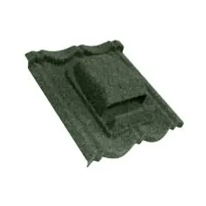 PACK OF 2 (Total 2 Units) - .450mm Thick Roof Tile Bond Cowl Roof Tile Vent - 420mm (D)x 430mm (W) - Green