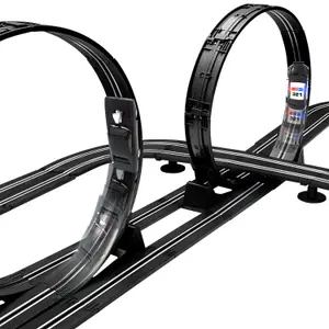 Fast & Furious Stunt Raceway Electric Racetrack Slot Car Set, Track 7.3M / 24FT Racetrack With 360 Loops & Lap Counter