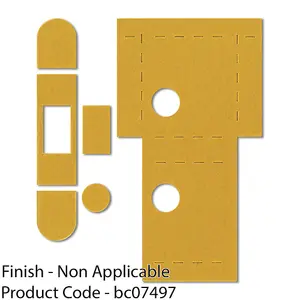 Universal UK Flat Latch Intumescent Strip Pack - Fire Smoke Door Frame Set