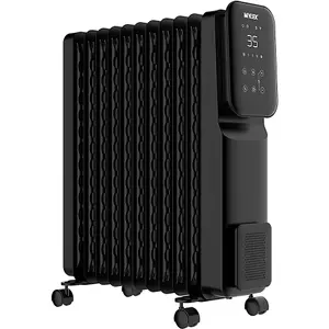 MYLEK Oil-Filled Digital Wi-Fi Enabled Heater - 3 Heat Settings & 24-Hour Timer 2000w