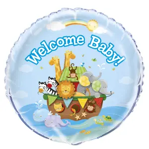 Unique Party Noahs Ark Baby Shower Foil Balloon Multicoloured (One Size)