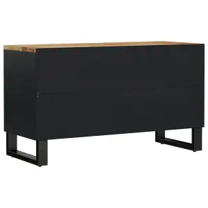 Berkfield TV Cabinet 80x33x46 cm Solid Wood Mango&Engineered Wood