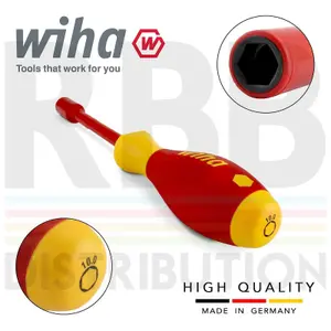 Wiha Hex Driver Screwdriver 1000v VDE Electrician 10mm SoftFinish Grip 00861