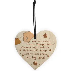 Special Memorial Gift For Dog Cat Memorial Pet Sign Keepsake Gift For Family Wood Heart