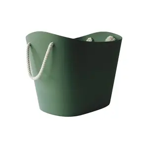 Balcolore Laundry Basket Green / Medium (30.5 cm H x 27 cm W x 40 cm D)