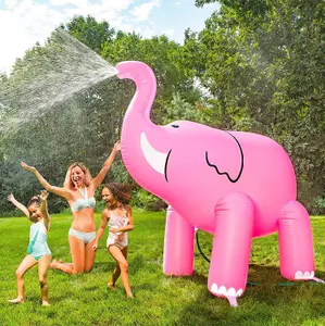 BigMouth Inc. Giant Pink Elephant Inflatable Kids Yard Sprinkler