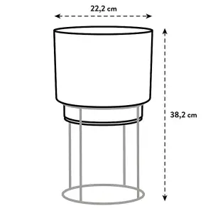 Elho B.for Studio Round 22cm Living Concrete on Stand Recycled Plastic Plant Pot