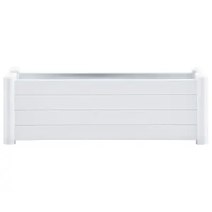 Berkfield Garden Raised Bed PP White 100x43x35 cm