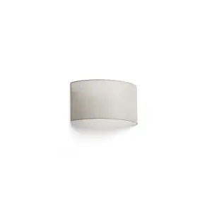 Luminosa Otton Horizontal Round Linen Wall Lamp 2L