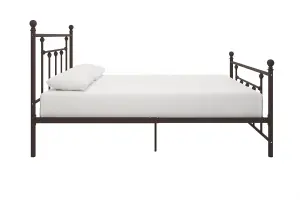 Manila Metal Bed Bronze Look, Double