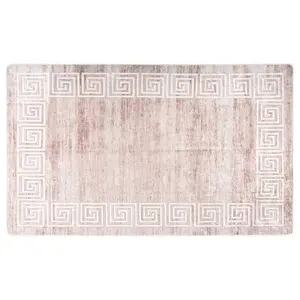 Rug Washable 120x180 cm Beige Anti Slip