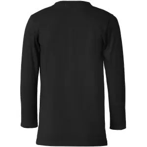 Long-Sleeved Top - basic wear for men - black XL