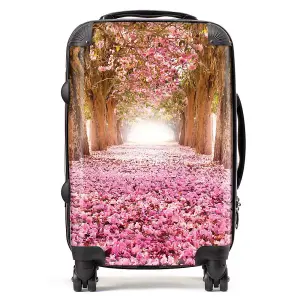 Pink Flower Tree Tunnel Suitcase - Cabin