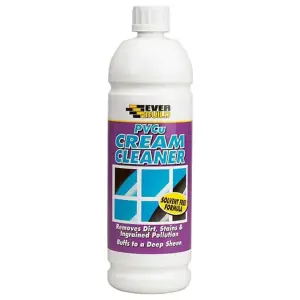 Everbuild PVCC1 PVCU Cream Cleaner 1L (Purple Bottle) (Pack of 3)