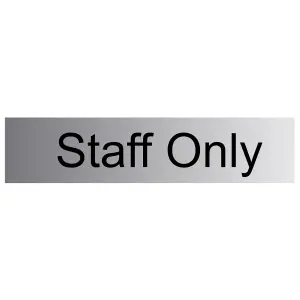 Staff only Self-adhesive labels, (H)50mm (W)225mm