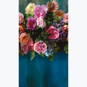 Grandeco Peony Bloom 3 panel repeatable mural 2.8 x 1.59m