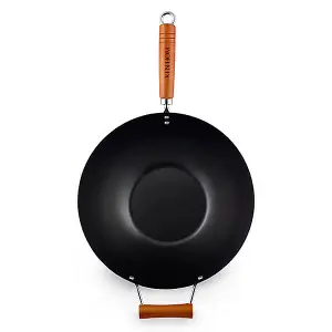 Ken Hom Classic 35cm Non-Stick Carbon Steel Wok