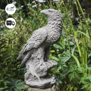 Majestic Stone Cast Eagle Ornament