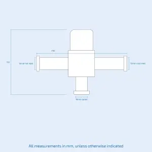 Nes Home Bathroom TMV Thermostatic Mixing Blending Valve - 15mm Inline