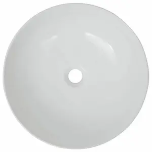 Belfry Bathroom Rina 415mm W White Ceramic Circular Sink