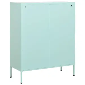 Berkfield Storage Cabinet Mint 80x35x101.5 cm Steel