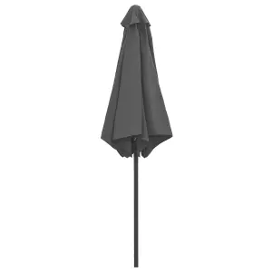 Berkfield Outdoor Parasol with Aluminium Pole 270x246 cm Anthracite