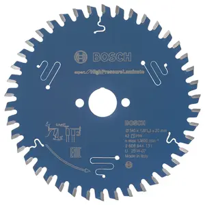 Bosch Professional Expert Circular Saw Blade for High Pressure Laminate - 140 x 20 x 1.8 mm, 42 Teeth