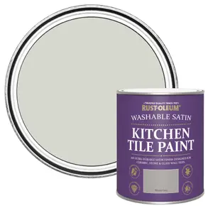 Rust-Oleum Winter Grey Matt Kitchen Wall tile & panelling paint, 750ml