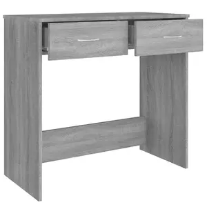 Berkfield Desk Grey Sonoma 80x40x75 cm Engineered Wood