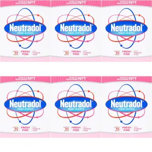 Neutradol Fresh Pink Gel Power Orb, 135ml (Pack of 6)