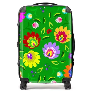 Polish Folk Floral Suitcase - Medium