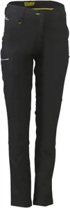 BISLEY WORKWEAR WOMENS MID RISE STRETCH COTTON TROUSER BLACK 22