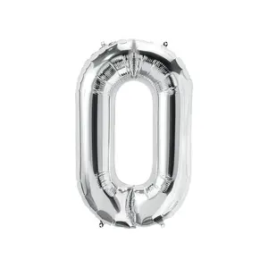 Realmax O Foil Balloon Silver (One Size)